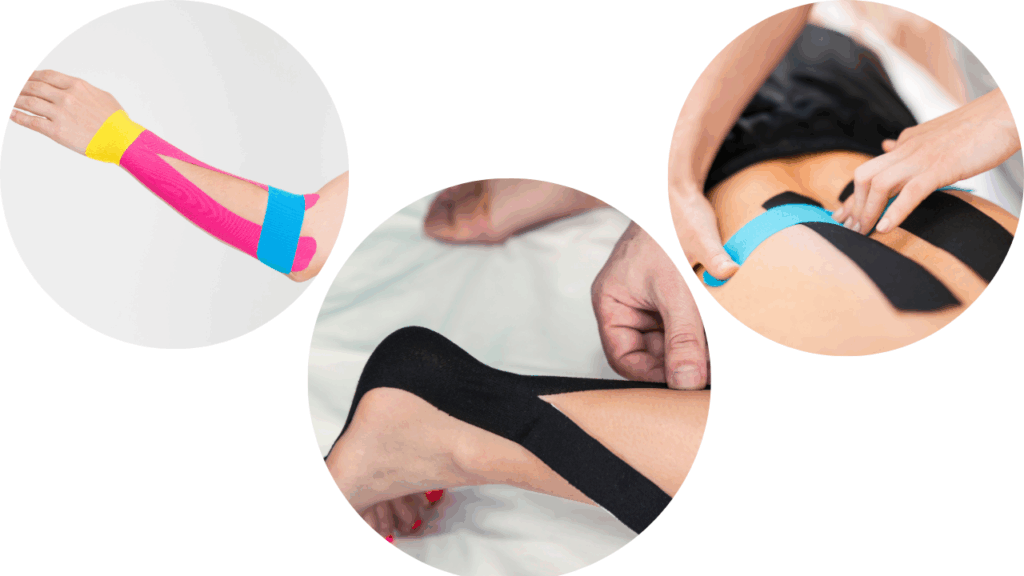 キネシオテープの貼り方いろいろ